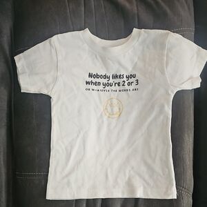 Bella Canvas White Kids T-Shirt with Fun Print Blink 182 Inspired